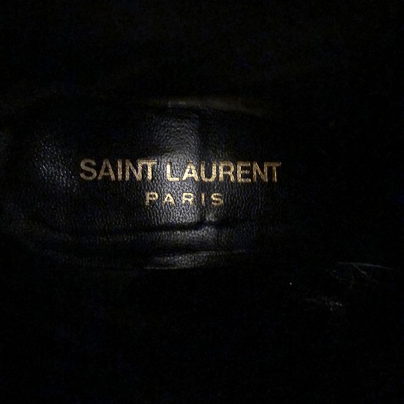 Black size 8 Saint Laurent boots. - Picture 3 of 3